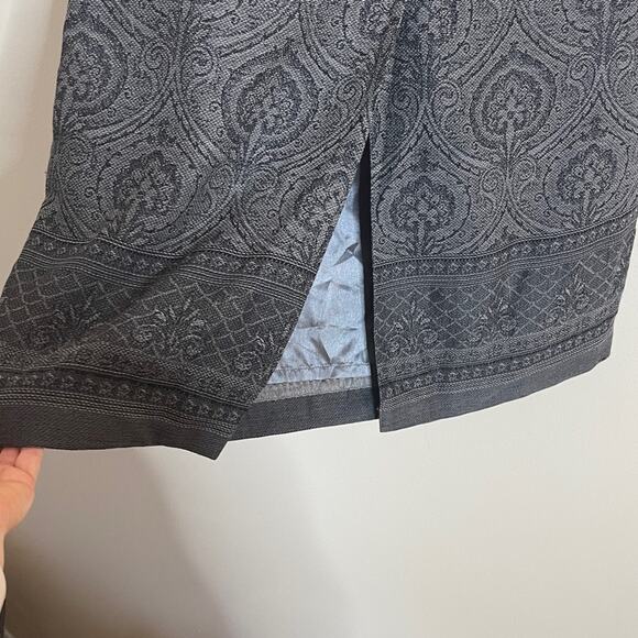 Pendleton Virgin Wool Paisley Tapestry Print Maxi Skirt Gray Size 6 - Picture 4 of 4